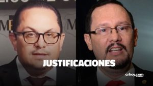 Manuel Jiménez Steller, viceministro de Seguridad Pública y Celso Gamboa, abogado y exmagistrado.