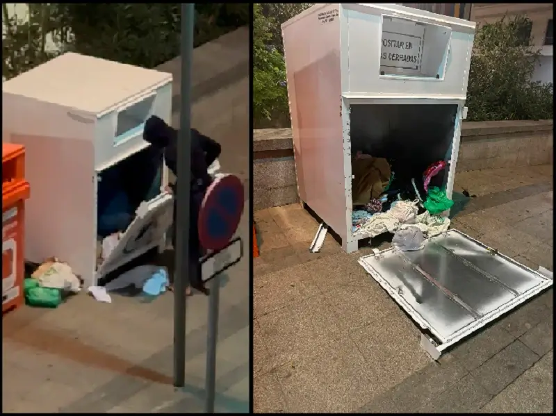 Contenedores de ropa, una forma de cumplir la ley o un problema.