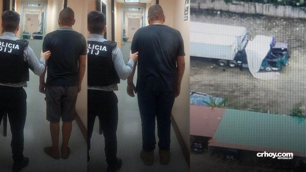 Detienen a sospechosos de robar 2 contenedores en Limón.