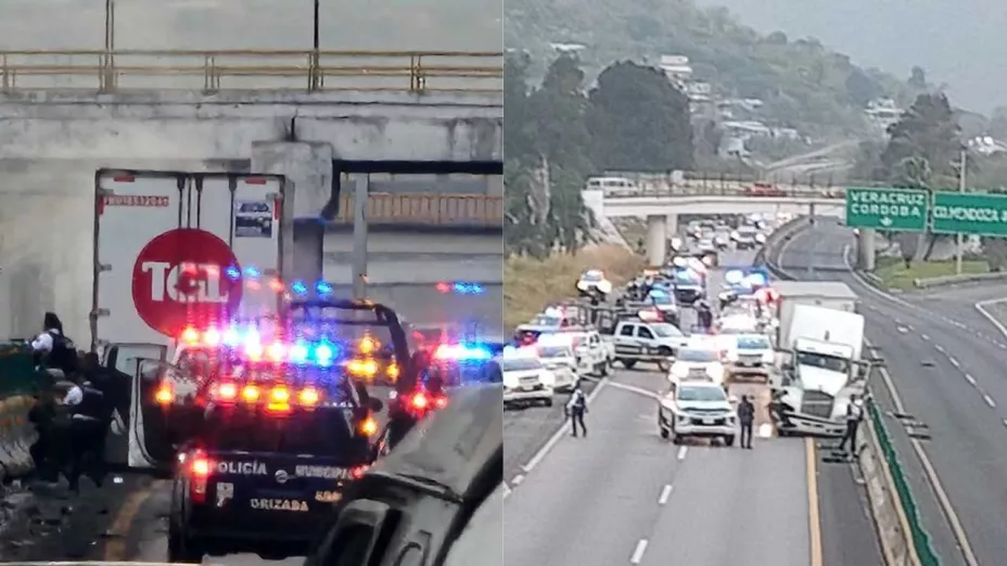 Balacera y Persecución en la Orizaba-Puebla tras el Robo de un Tráiler.